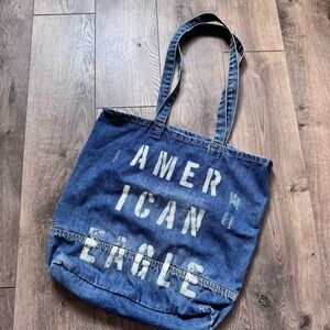 American Eagle Outfitters Blue Denim Casual Tote